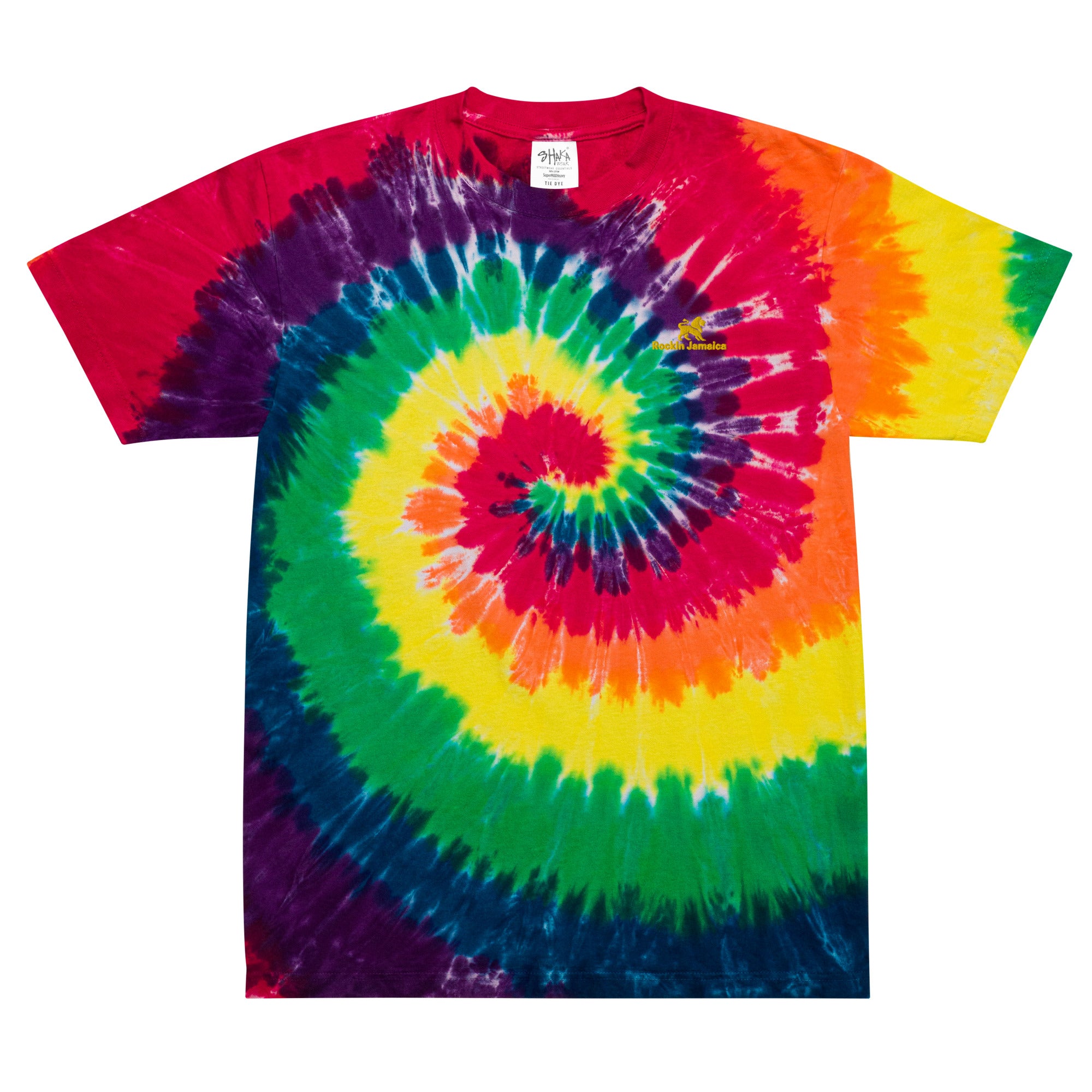 Rockin Jamaican Wears Oversized Tie-Dye T-Shirt