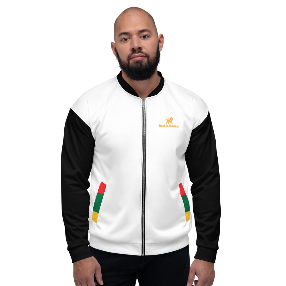 Rockin Jamaican Wears Unisex Bomber Jacket - Rockin Jamaican Wears