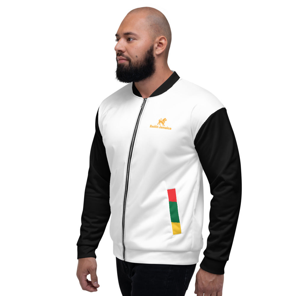 Rockin Jamaican Wears Unisex Bomber Jacket - Rockin Jamaican Wears