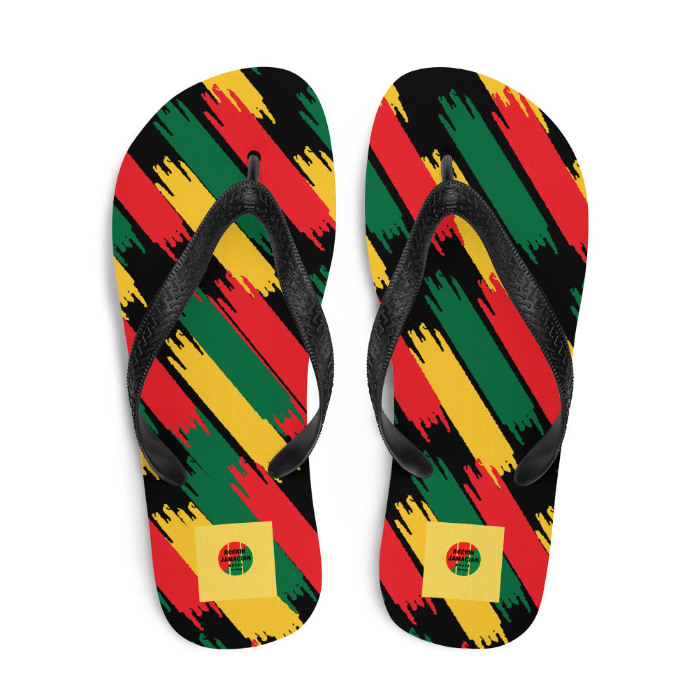 Rockin Jamaican Flip Sandals - Rockin Jamaican Wears