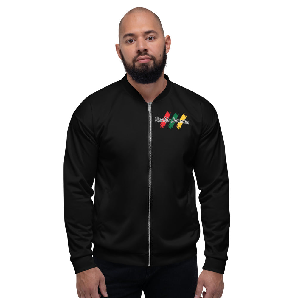 Rockin Jamaican Wears Unisex Bomber Jacket - Rockin Jamaican Wears