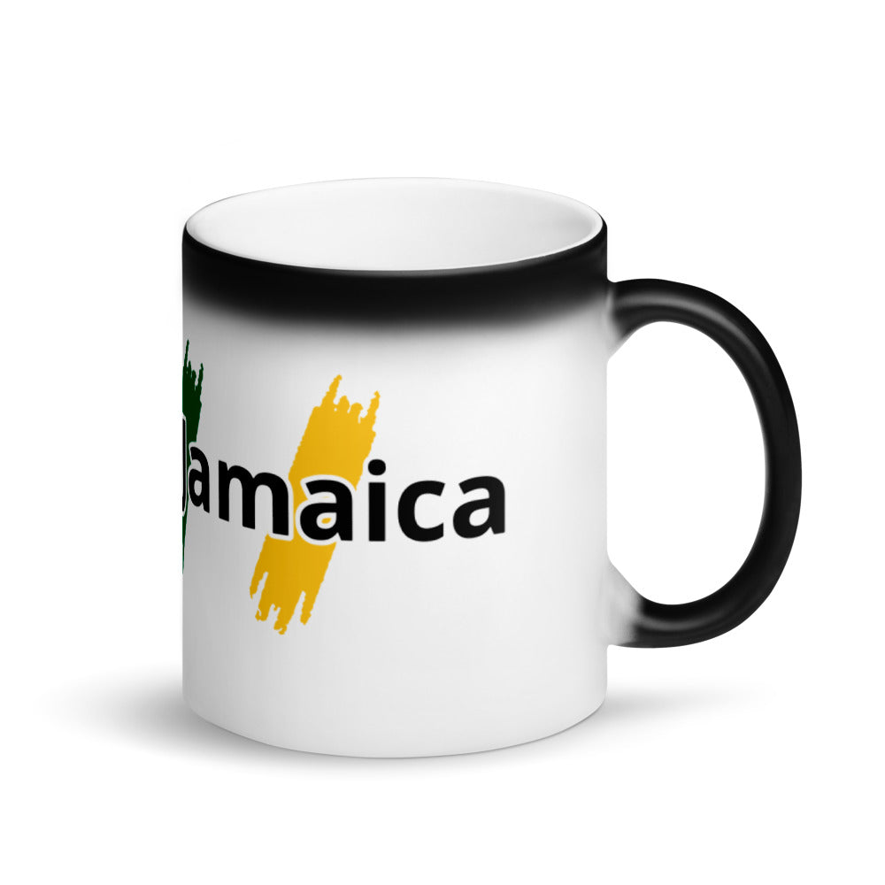 Rockin Jamaican Wears Matte Black Magic Mug - Rockin Jamaican Wears