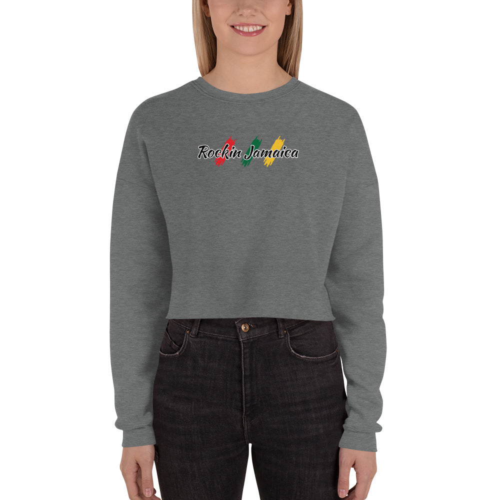 Rockin Jamaican Wears Crop Sweatshirt - Rockin Jamaican Wears