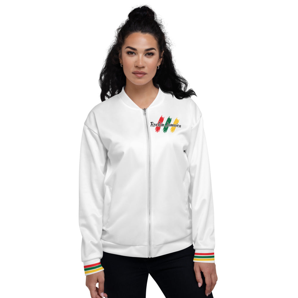 Rockin Jamaican Wears Unisex Bomber Jacket - Rockin Jamaican Wears