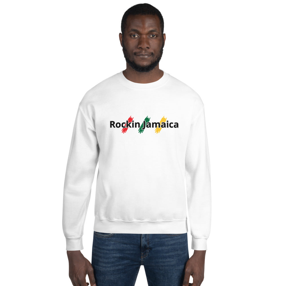 Rockin Jamaican Wears Unisex Sweatshirt - Rockin Jamaican Wears