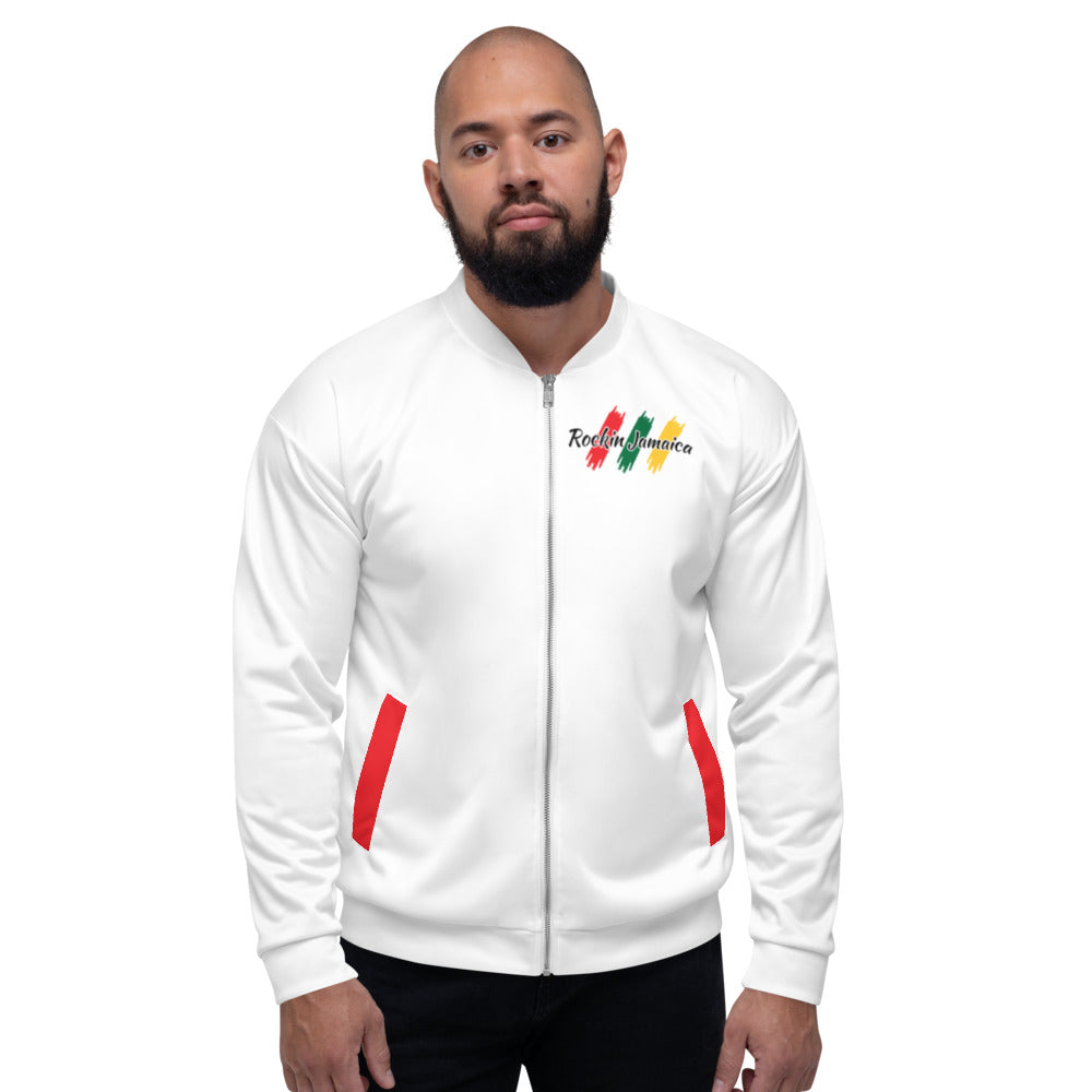 Rockin Jamaican Wears Unisex Bomber Jacket - Rockin Jamaican Wears