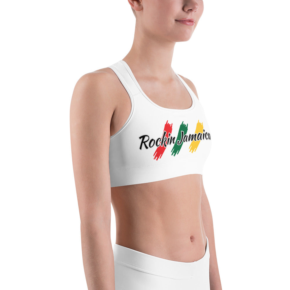 Rockin Jamaican Wears Sports bra - Rockin Jamaican Wears