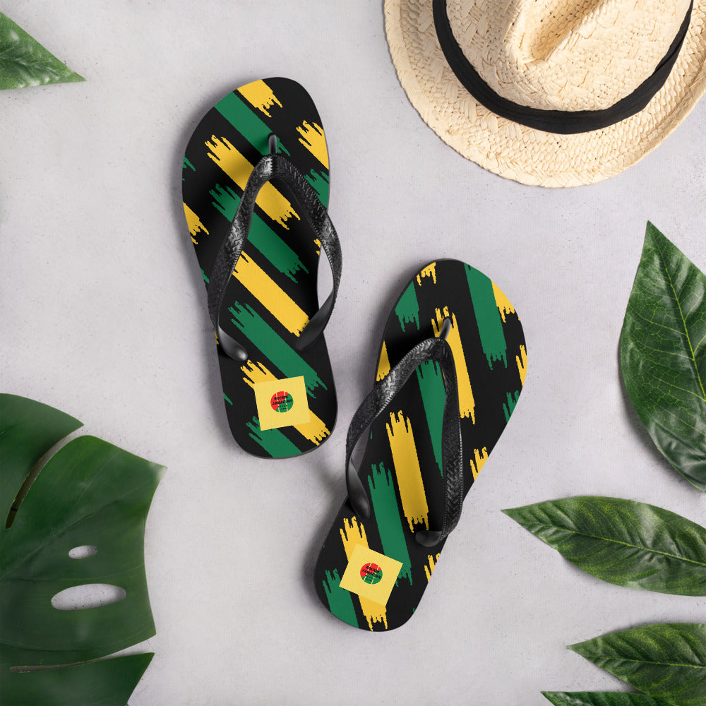 Rockin Jamaican Wears Flip Sandals - Rockin Jamaican Wears