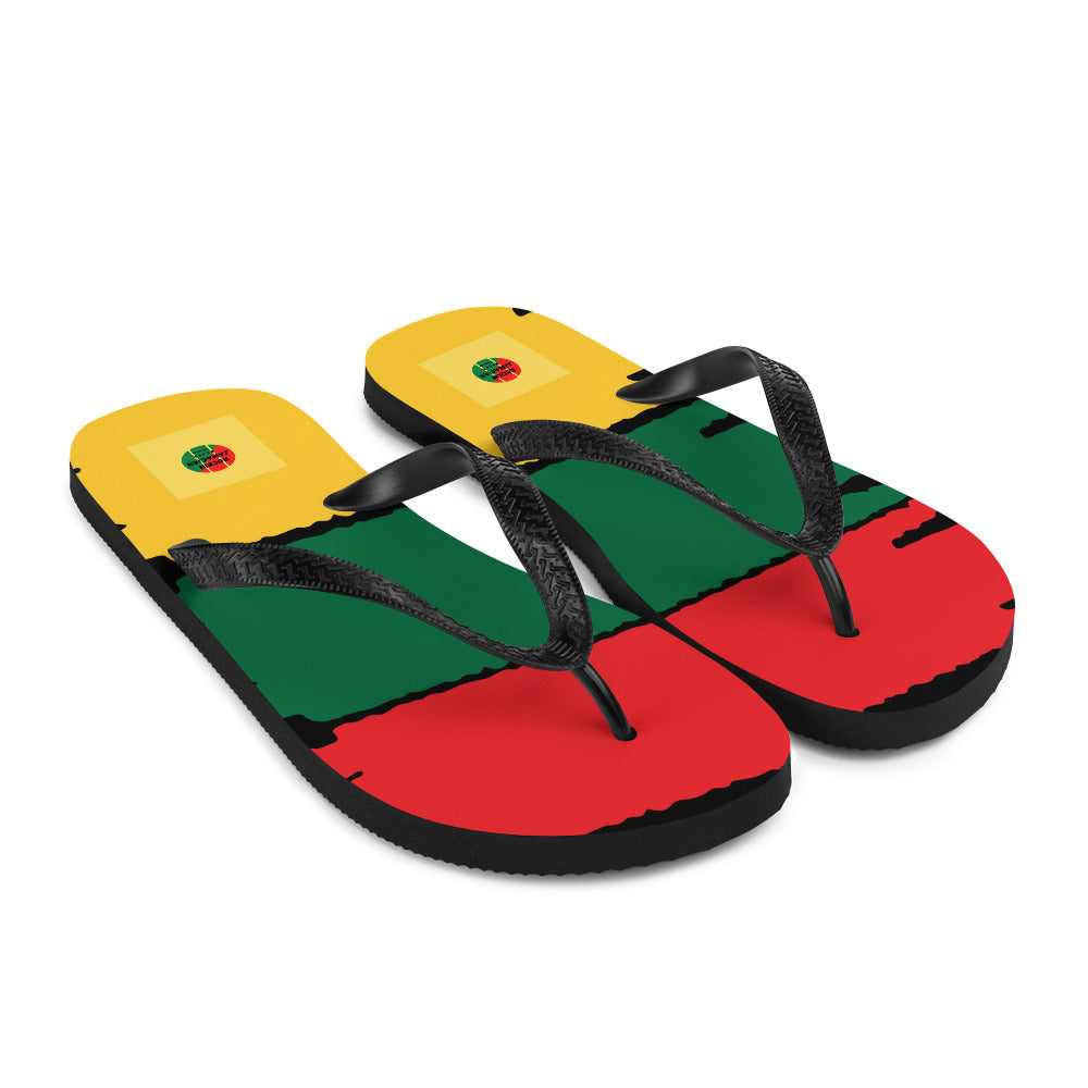 Rockin Jamaican Wears Flip Sandals - Rockin Jamaican Wears