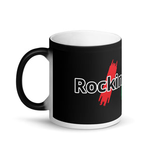 Rockin Jamaican Wears Matte Black Magic Mug - Rockin Jamaican Wears