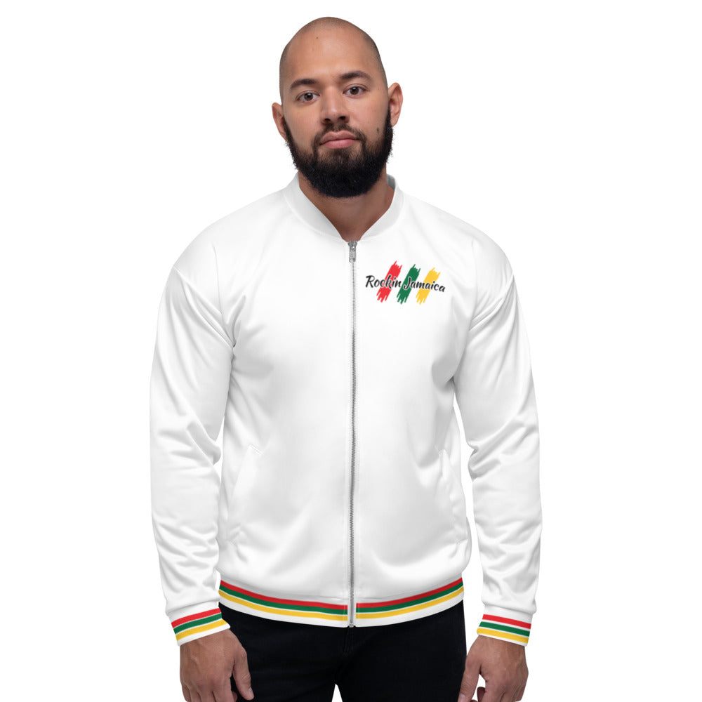 Rockin Jamaican Wears Unisex Bomber Jacket - Rockin Jamaican Wears