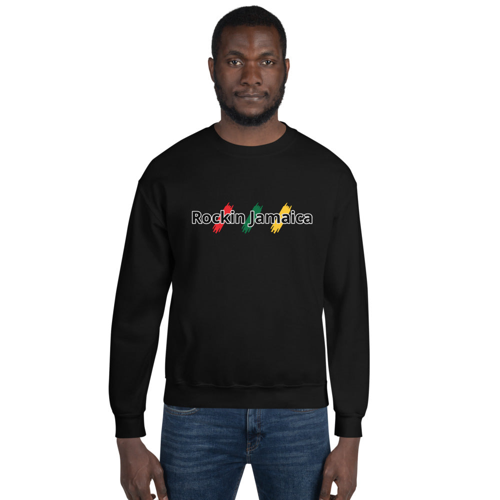 Rockin Jamaican Wears Unisex Sweatshirt - Rockin Jamaican Wears