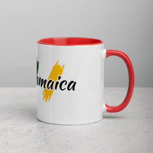 Rockin Jamaican Wears Mug with Color Inside - Rockin Jamaican Wears