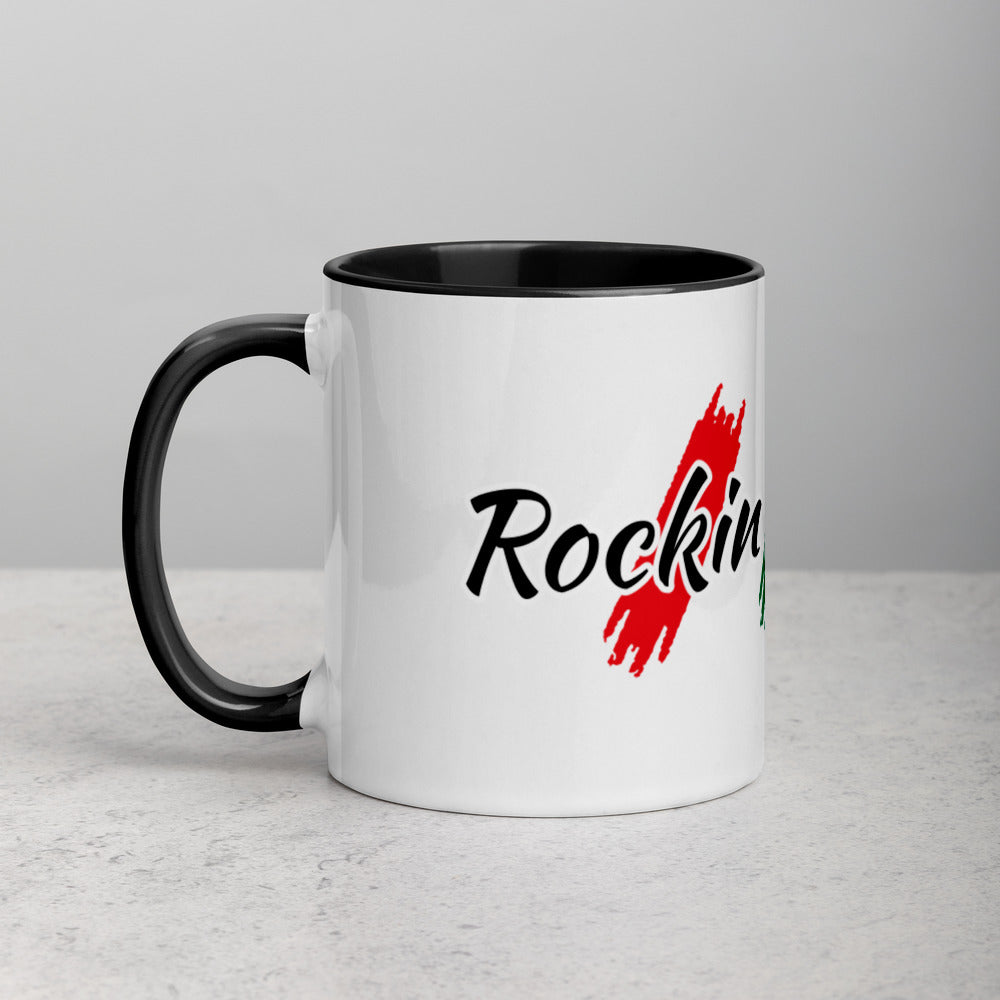 Rockin Jamaican Wears Mug with Color Inside - Rockin Jamaican Wears