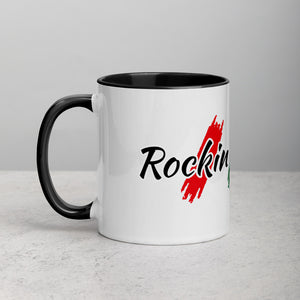 Rockin Jamaican Wears Mug with Color Inside - Rockin Jamaican Wears