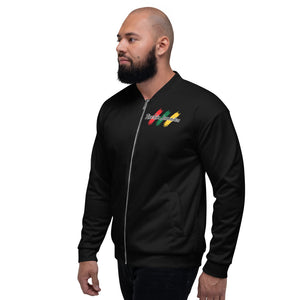 Rockin Jamaican Wears Unisex Bomber Jacket - Rockin Jamaican Wears