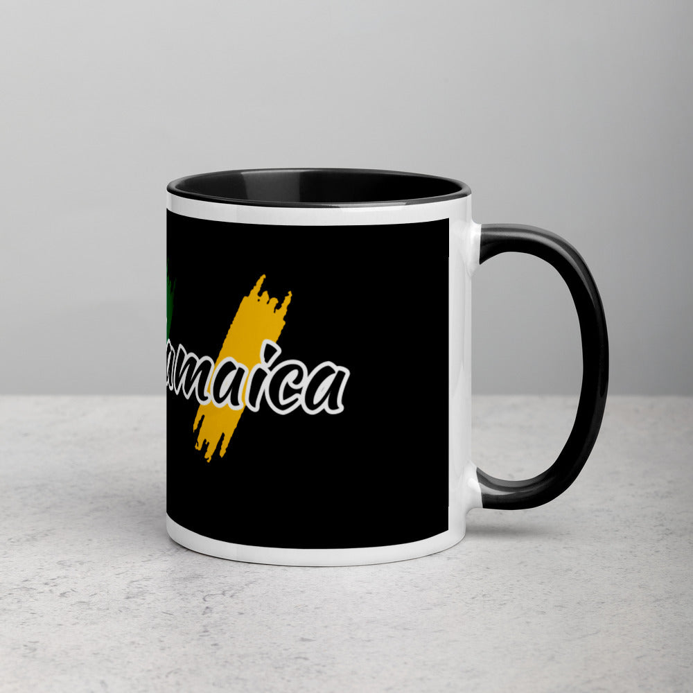 Rockin Jamaican Wears Mug with Color Inside - Rockin Jamaican Wears