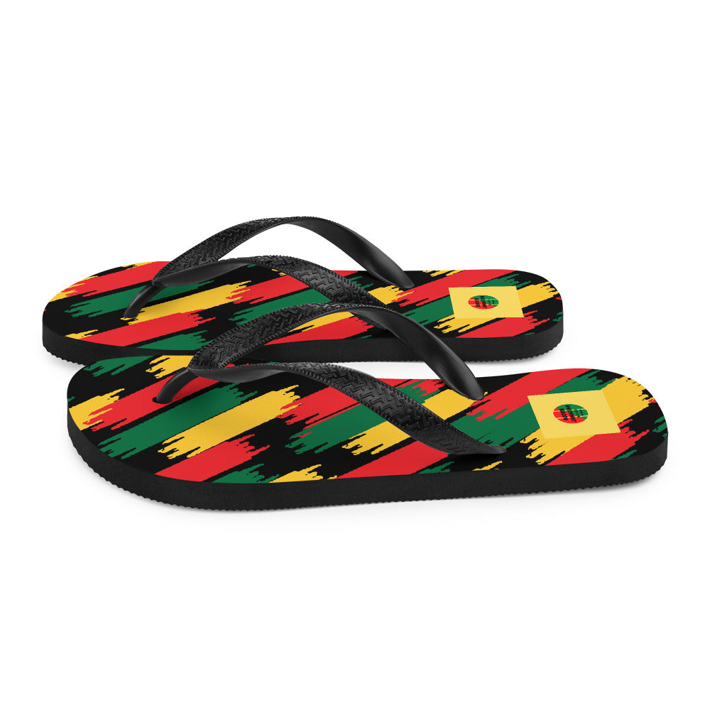 Rockin Jamaican Flip Sandals - Rockin Jamaican Wears