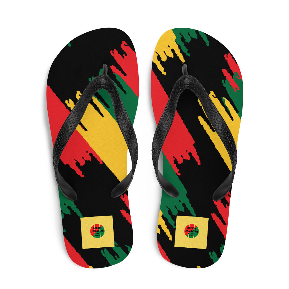 Rockin Jamaican Wears Flip Sandals - Rockin Jamaican Wears