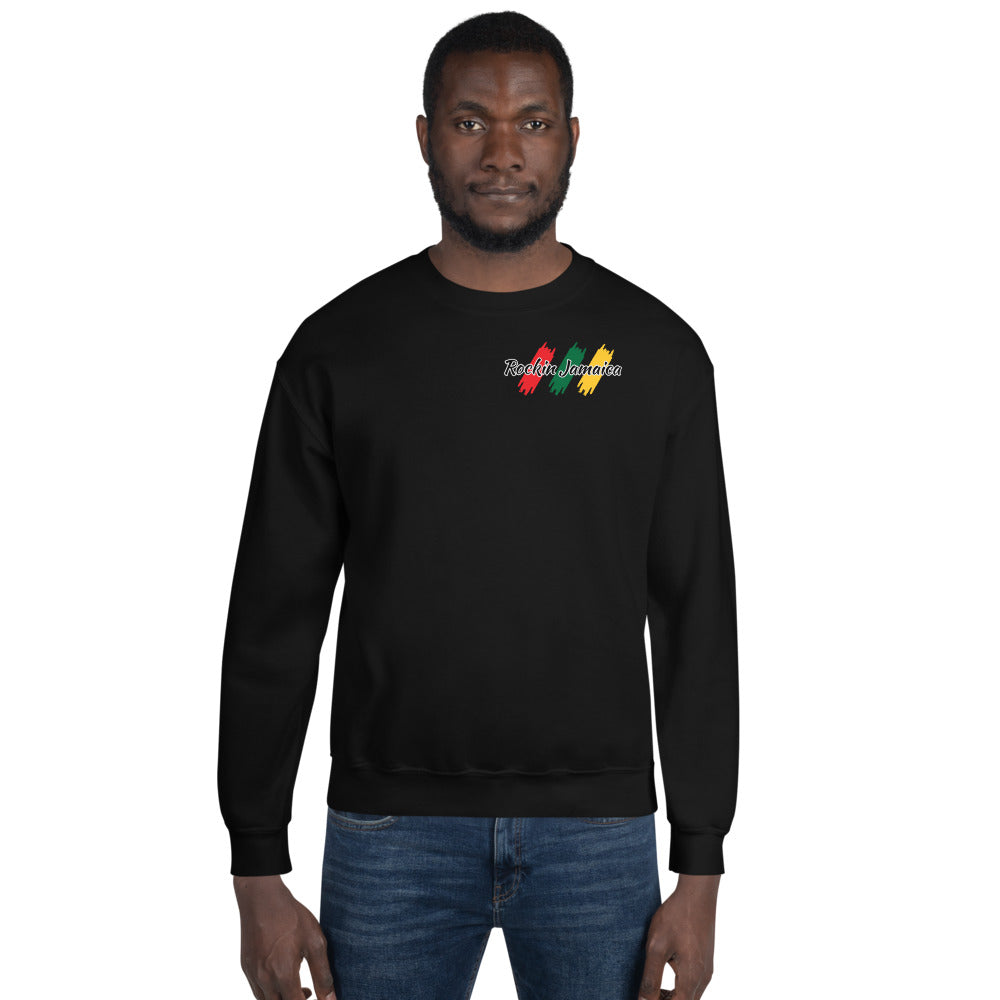 Rockin Jamaican Wears Unisex Sweatshirt - Rockin Jamaican Wears