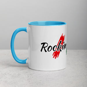 Rockin Jamaican Wears Mug with Color Inside - Rockin Jamaican Wears