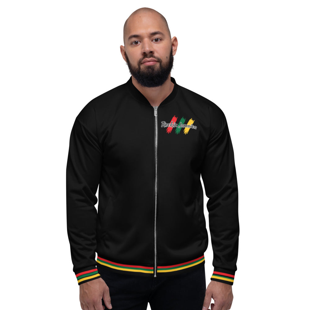 Rockin Jamaican Wears Unisex Bomber Jacket - Rockin Jamaican Wears