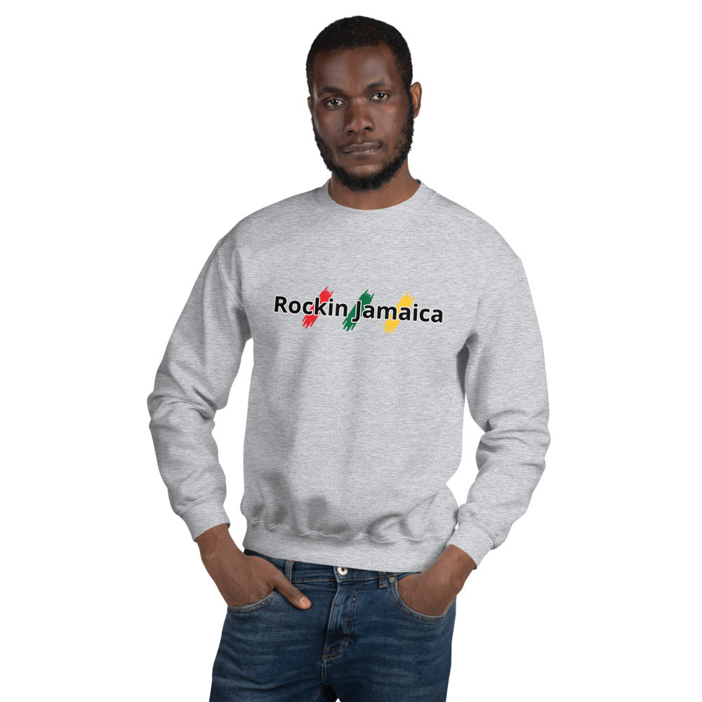 Rockin Jamaican Wears Unisex Sweatshirt - Rockin Jamaican Wears