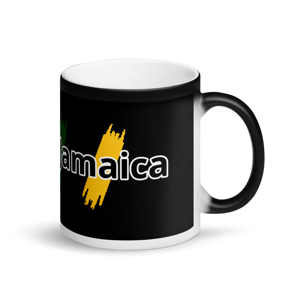 Rockin Jamaican Wears Matte Black Magic Mug - Rockin Jamaican Wears