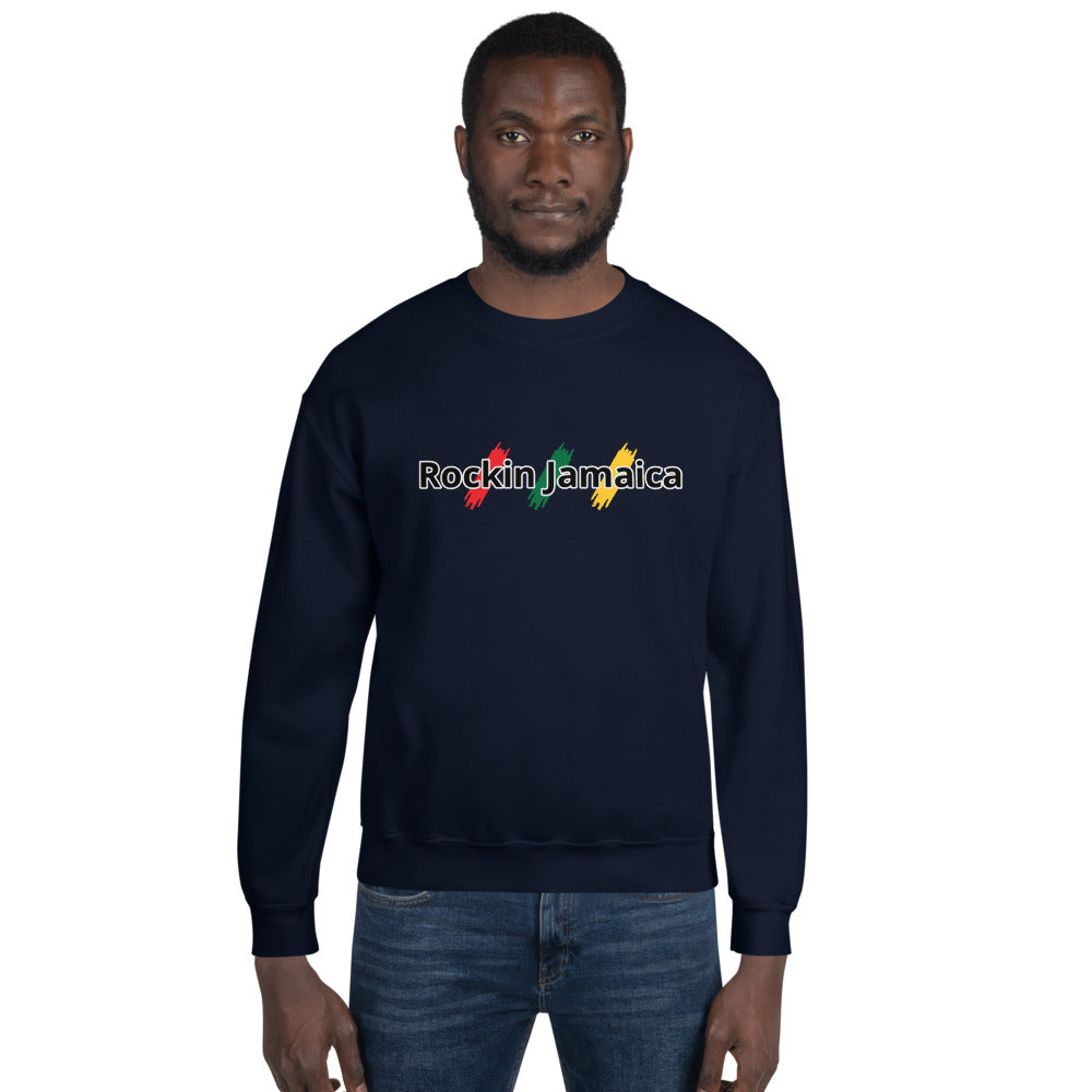 Rockin Jamaican Wears Unisex Sweatshirt - Rockin Jamaican Wears