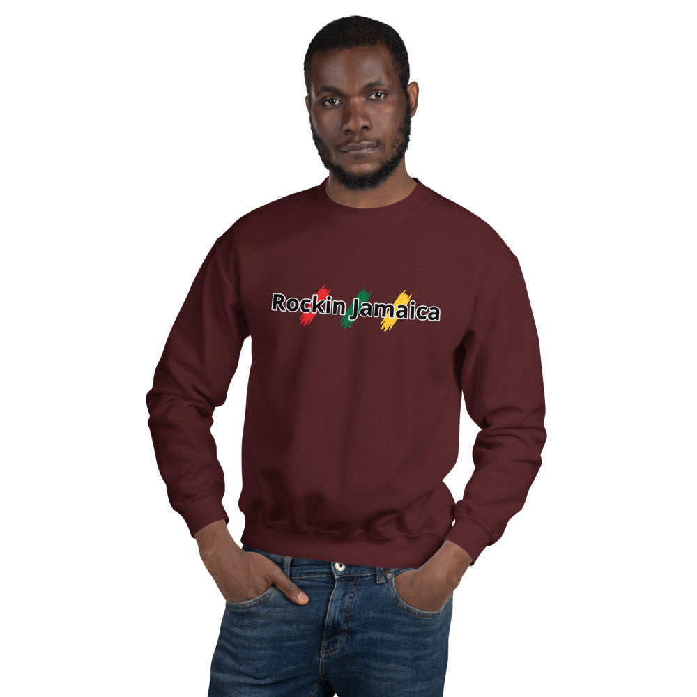 Rockin Jamaican Wears Unisex Sweatshirt - Rockin Jamaican Wears