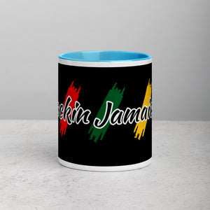 Rockin Jamaican Wears Mug with Color Inside - Rockin Jamaican Wears