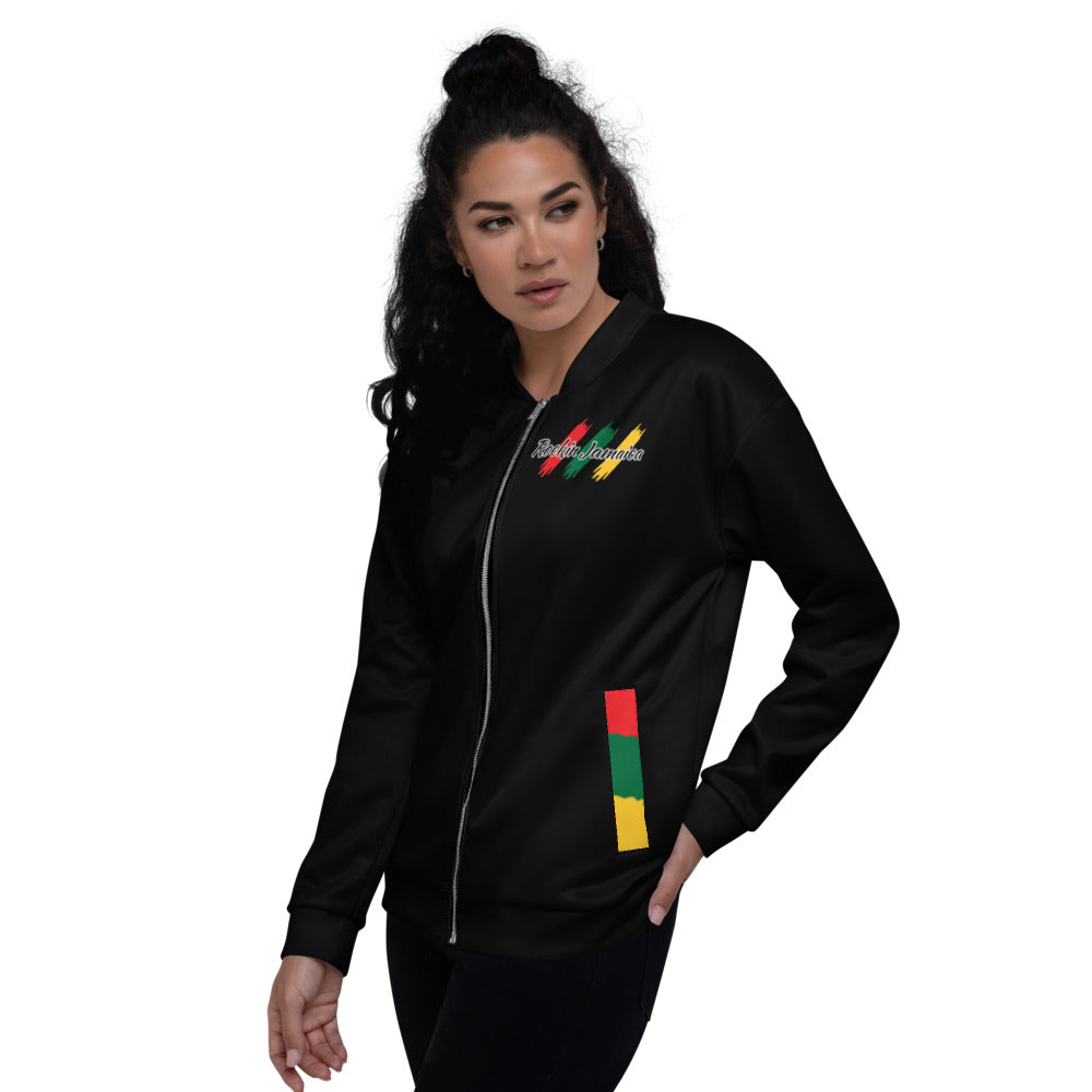 Rockin Jamaican Wears Unisex Bomber Jacket - Rockin Jamaican Wears