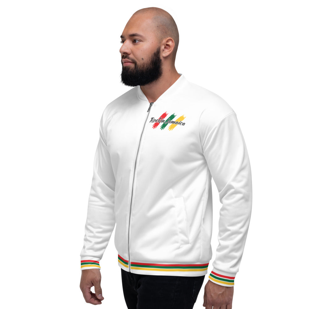 Rockin Jamaican Wears Unisex Bomber Jacket - Rockin Jamaican Wears