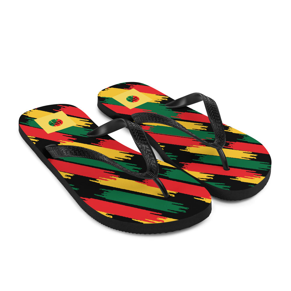 Rockin Jamaican Flip Sandals - Rockin Jamaican Wears