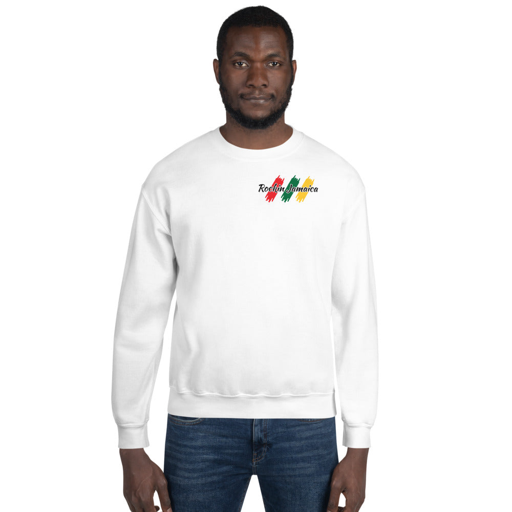 Rockin Jamaican Wears Unisex Sweatshirt - Rockin Jamaican Wears