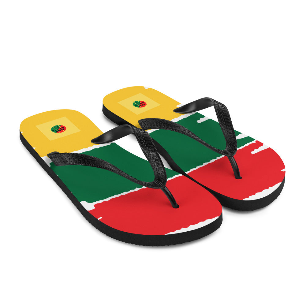 Rockin Jamaican Wears Flip Sandals - Rockin Jamaican Wears