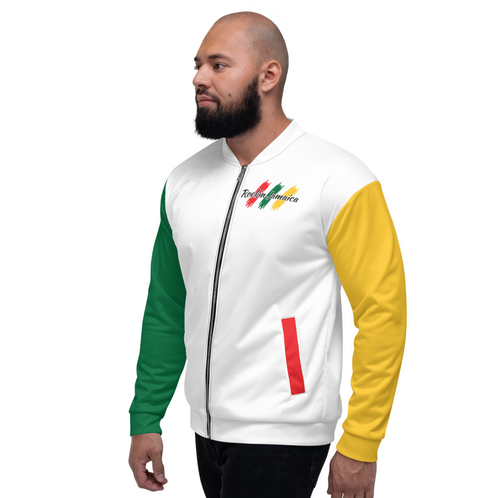 Rockin Jamaican Wears Unisex Bomber Jacket - Rockin Jamaican Wears