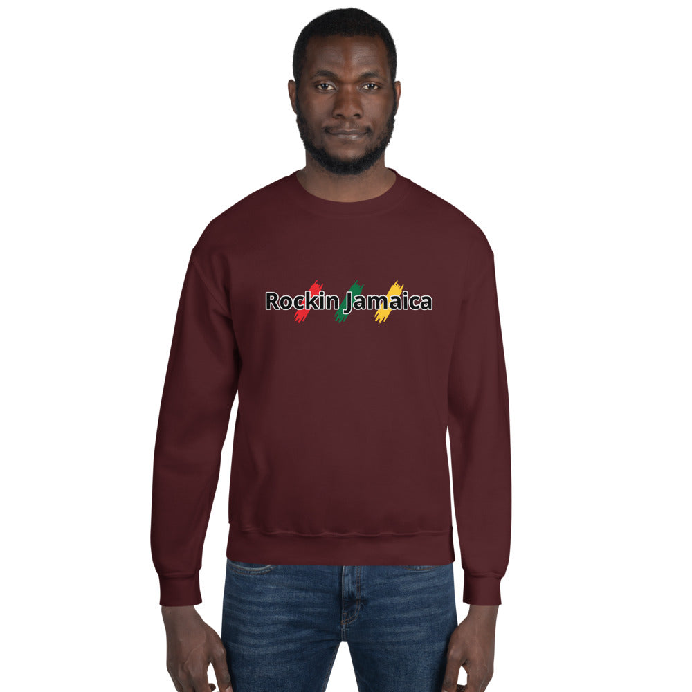 Rockin Jamaican Wears Unisex Sweatshirt - Rockin Jamaican Wears